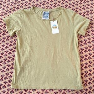 Jungmaven Ojai Tee Size Small in lime green